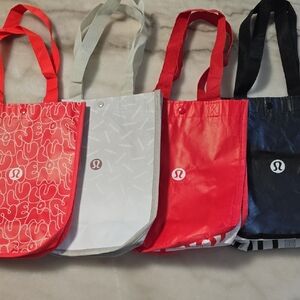 lululemon athletica Red, White & Black Mini Tote Set